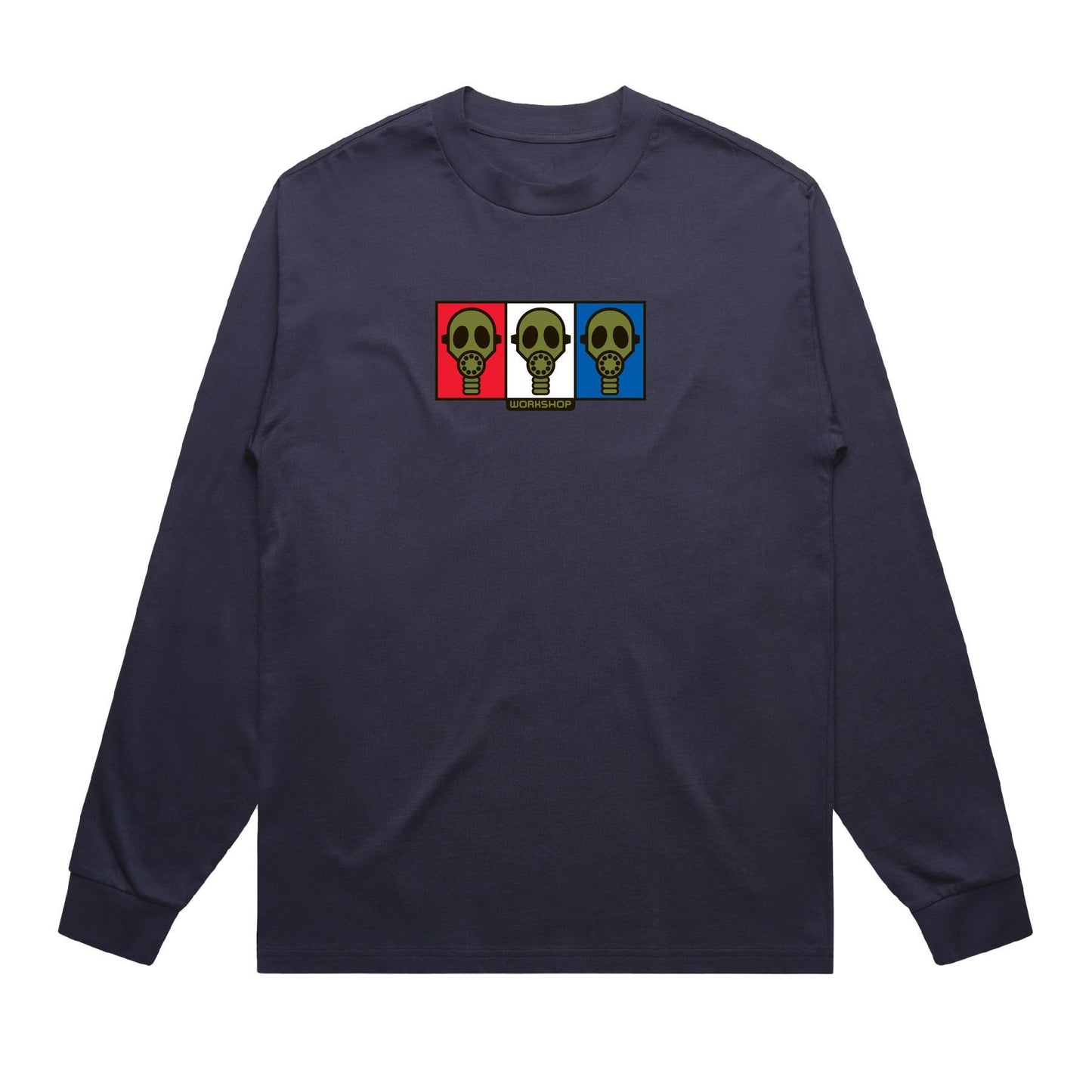 Gas Mask L/S T-Shirt (Navy)